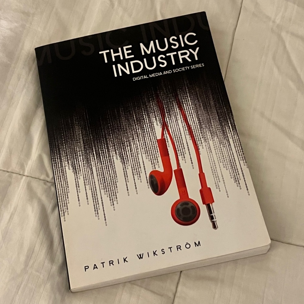 The Music Industry Book by Patrik Wikström - Black and Red Cover